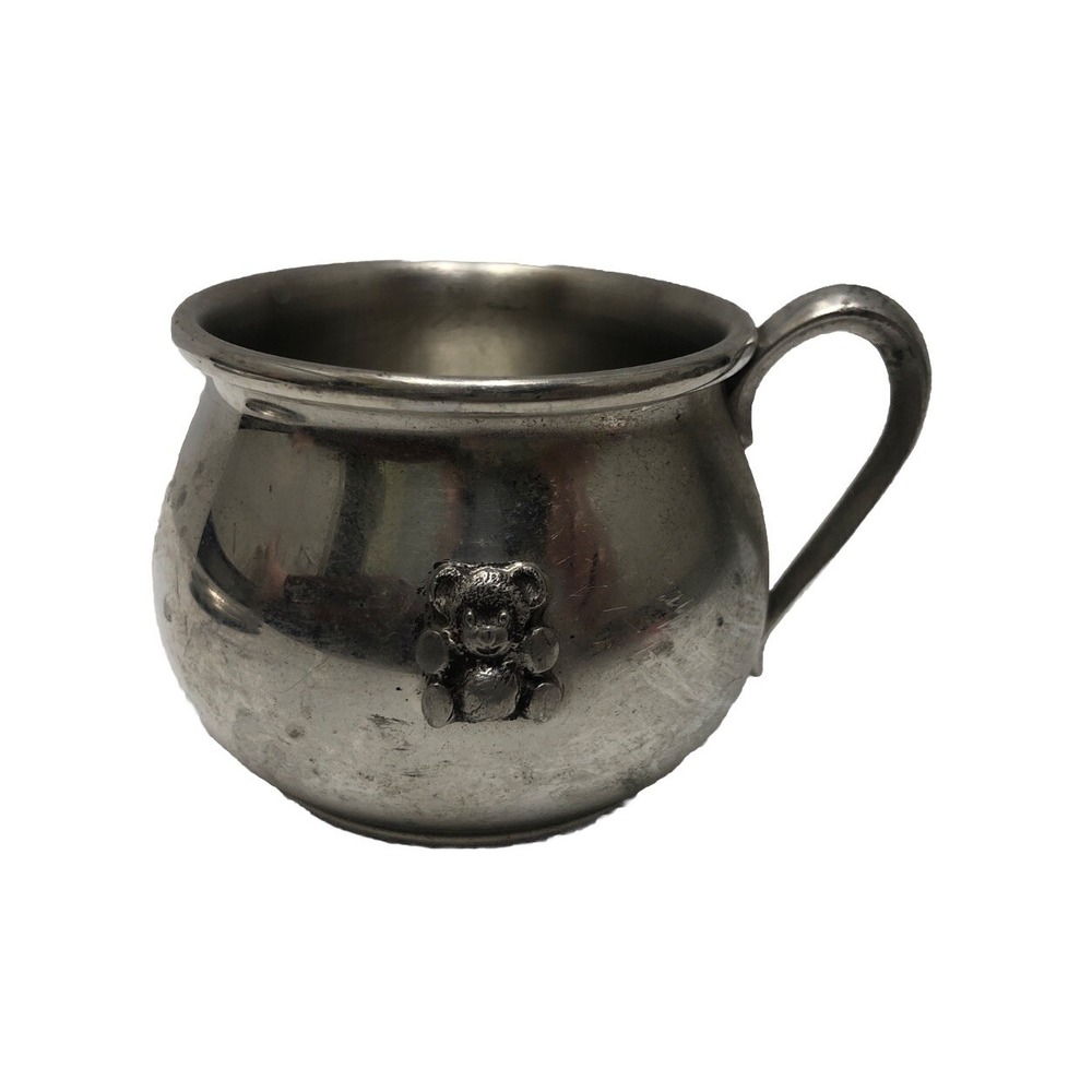 Early American‎ Pewter Child's Cup Web Silver Co 2.25"x3" Vintage